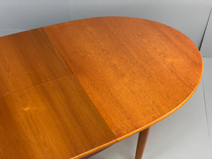 Vintage Teak Dining Table Oval Extending Mid Century Retro 1960s EB13156