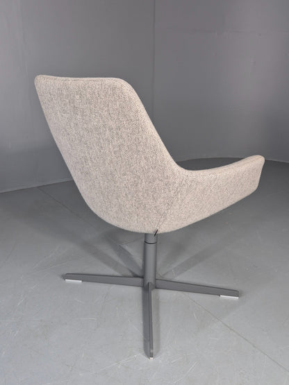 Vintage Swivel Tub Chair Hitch Mylius Modern Design Retro Cream  EB12843