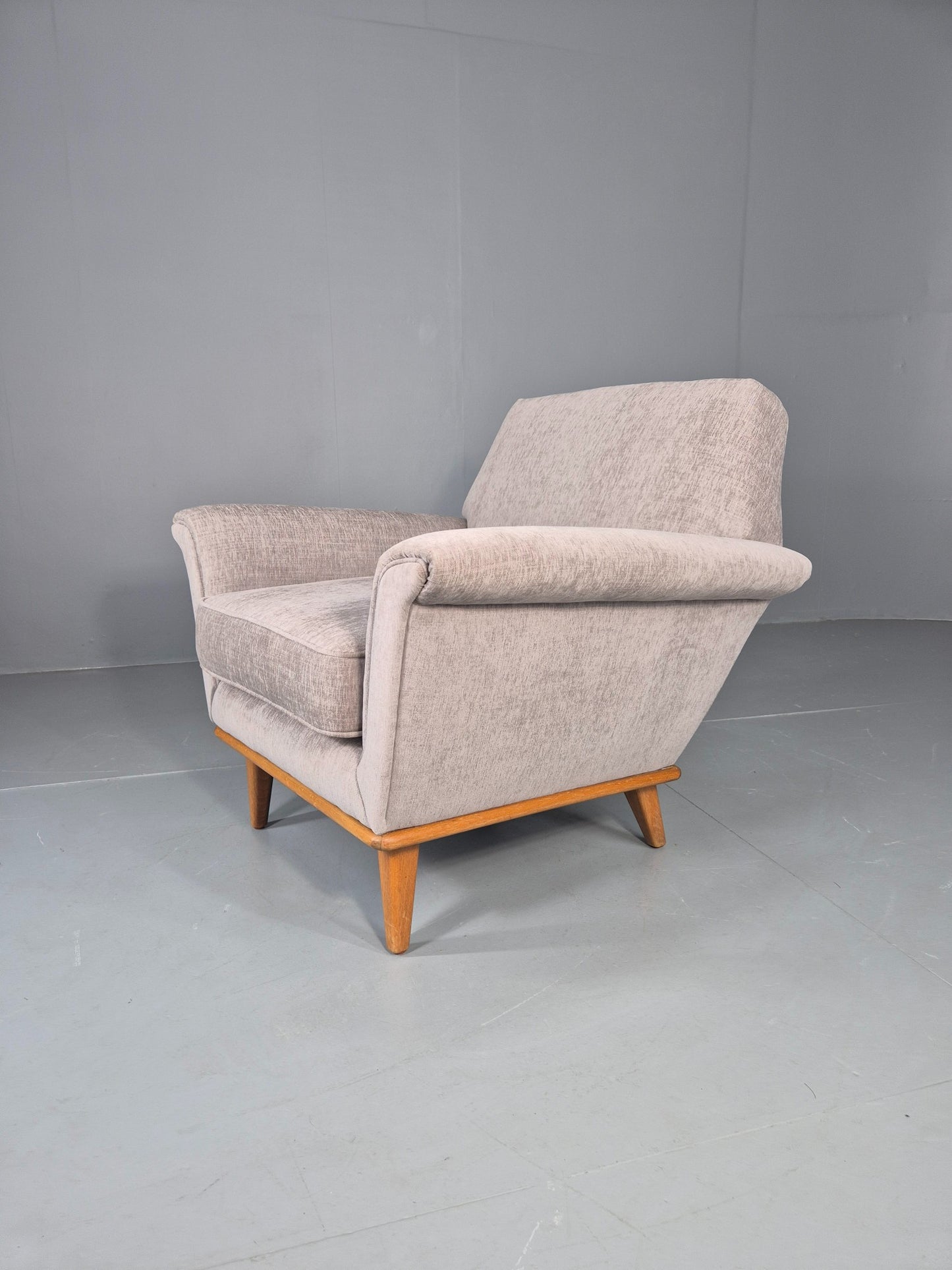 Vintage Mid Century Lounge Chair New Upholstery Swedish 1960s Design EB11108