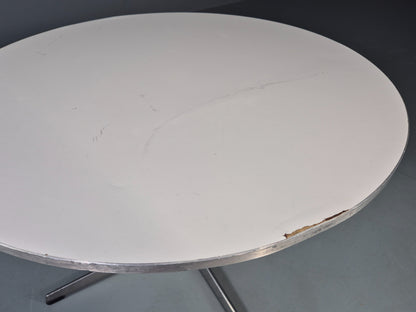 Vintage Fritz Hansen Circular Occasional Table Arne Jacobsen Design EB13002