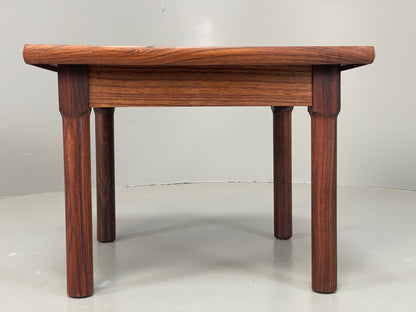 Vintage Danish Side Table Mid Century Darkwood Retro EB12884