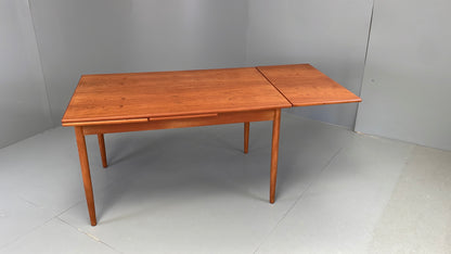 Vintage Extending Dining Table Rectangular Teak Danish 1960s Retro EB12202