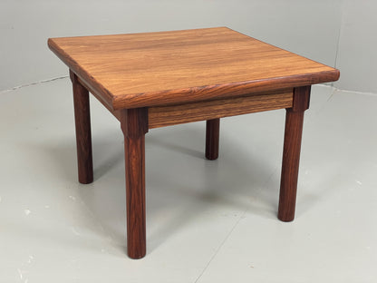 Vintage Danish Side Table Mid Century Darkwood Retro EB12884