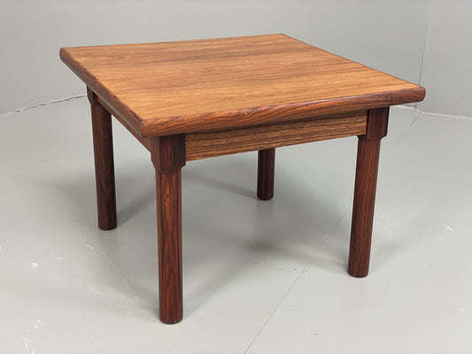 Vintage Danish Side Table Mid Century Darkwood Retro EB12884