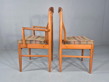 10 Vintage Mid Century Dining Chairs Teak Frame Benny Linden Design 70s EB12165