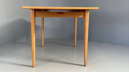 Vintage Teak Dining Table Gordon Russell Extending Ash Legs 1960s EB11976