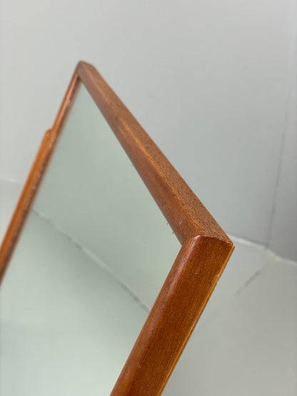 Vintage Mirror Vanity 1950s Mid Century Tilting Mahogany Retro EB12614