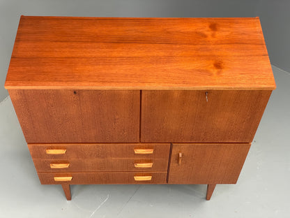 Vintage 1960s Teak Cabinet Sideboard Storage Shelving Drawers EB12294