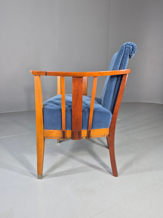 Vintage Jugendstil Styled Armchair Dutch Design Modern Build 1980s Retro EB13021