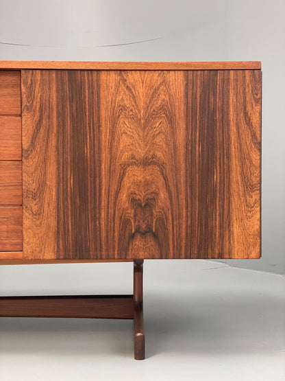 Vintage Teak Sideboard Vanson Mid Century 1960s Walnut Retro Shelving EB12881