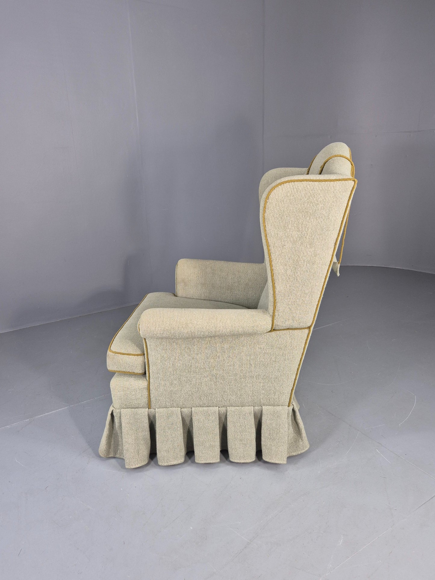 Vintage Danish Wing Back Armchair Cottage Style 1960s Retro Classic EB12672