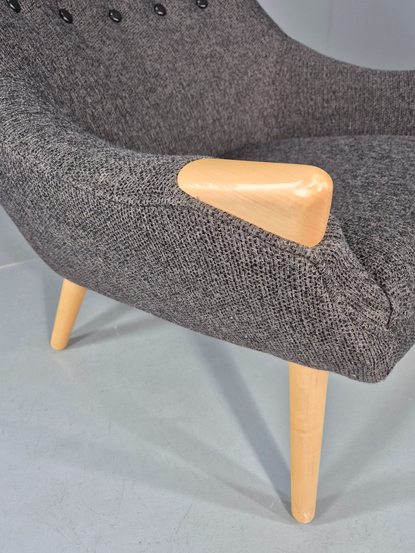 Vintage Mama Bear Matzform Lounge Chair Grey Beech Danish Modern Design EB12316