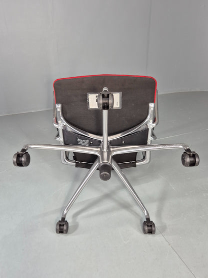 Vintage Vitra Media Office Chair Red and Black EB12246