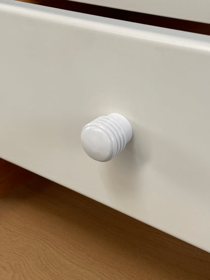 Vintage Hülsta Bedside Cabinet Chest of Drawers White 1990s EB12283
