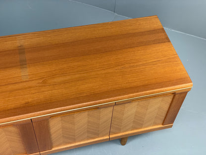 Vintage G-Plan Teak Sideboard 1970s Herringbone Pattern Shelving Retro EB12084