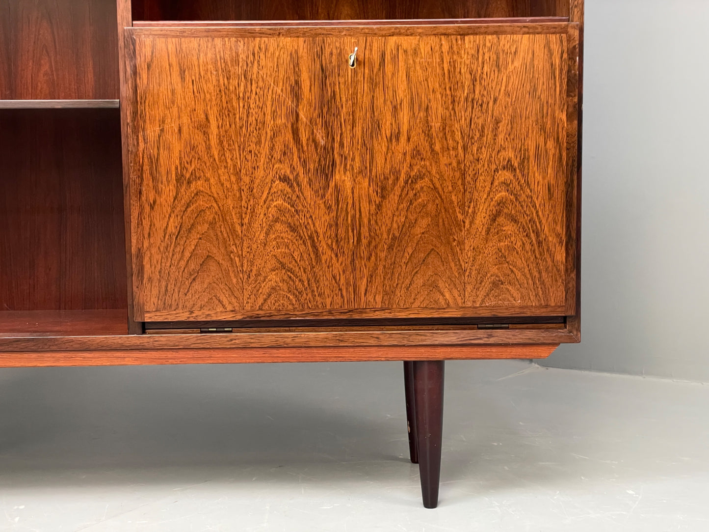 Vintage 1960s Shelving Unit Bookcase Omann Jun Mid Century EB12327