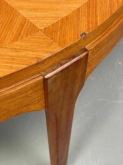 Vintage Circular Coffee Table By Stonehill 1960s Retro Teak Quartered EB12200