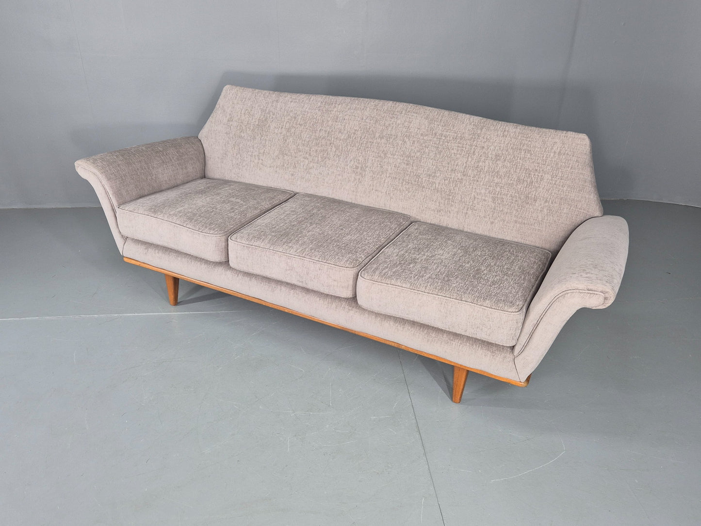 Mid Century 3 Seater Sofa 1950s Swedish New Upholstery Retro EB11129