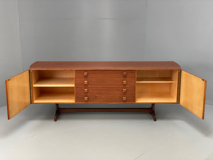 Vintage Teak Sideboard Vanson Mid Century 1960s Walnut Retro Shelving EB12881