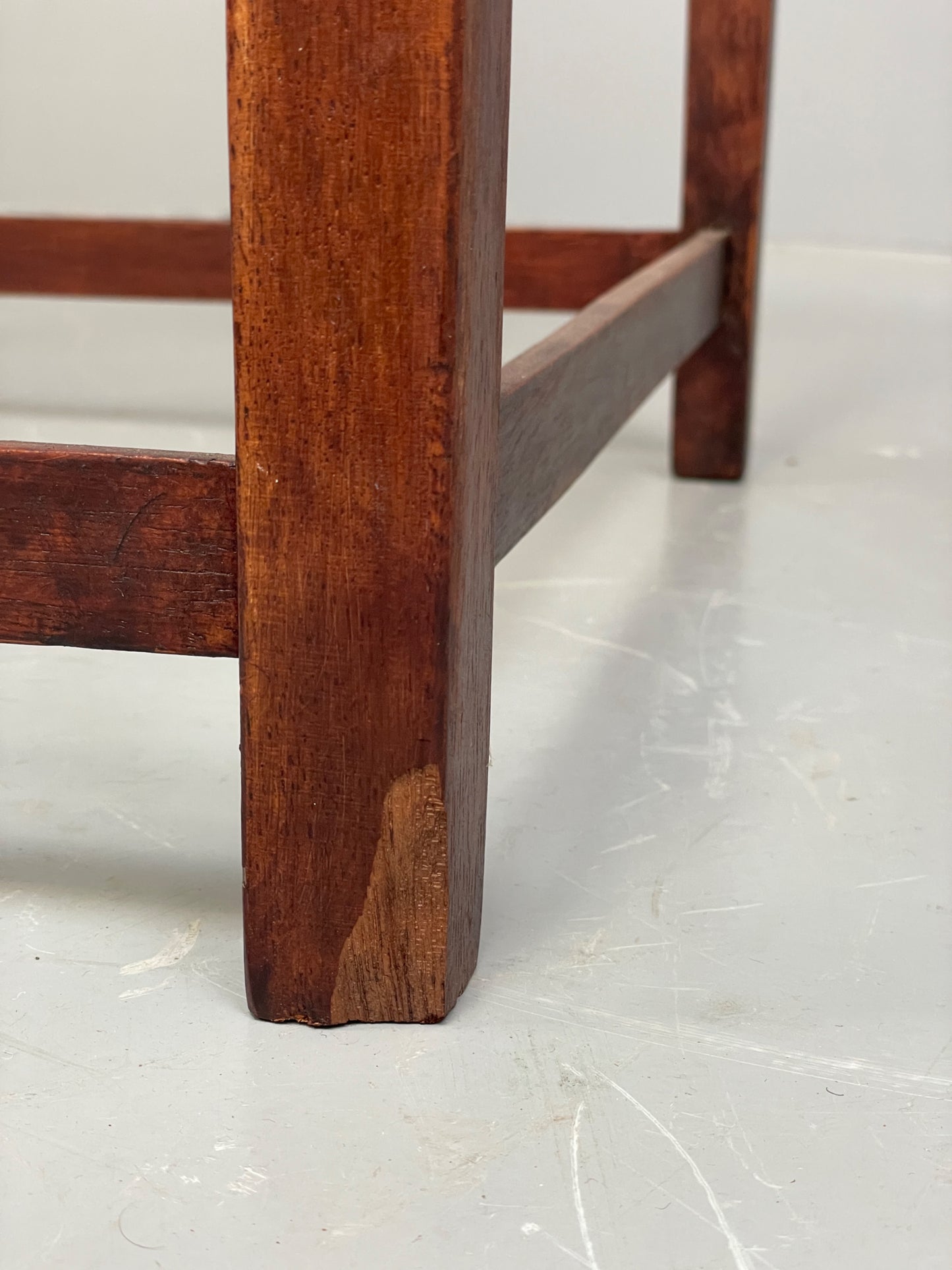 Vintage Mahogany Side Table 1950s Mid Century Rectangular EB12222
