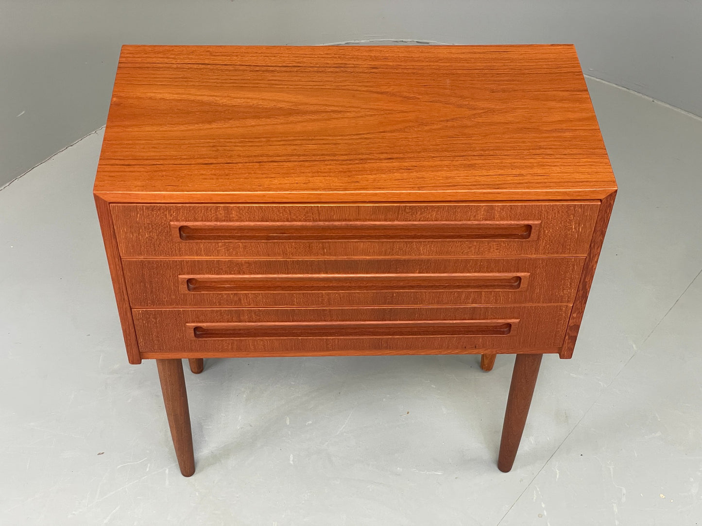 Vintage Chest Of Drawers Teak 1960s Danish Mid Century Small Bedside EB12606