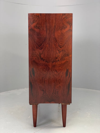 Vintage 1970s Danish Bookcase Darkwood Retro Adjustable Shelving EB12338
