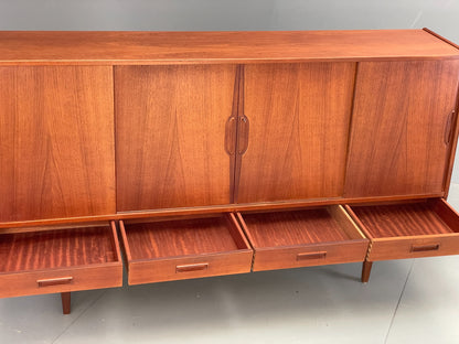 Vintage Danish Teak Highboard 1960s By Westergaard Møbelfabrik Drawers EB12368