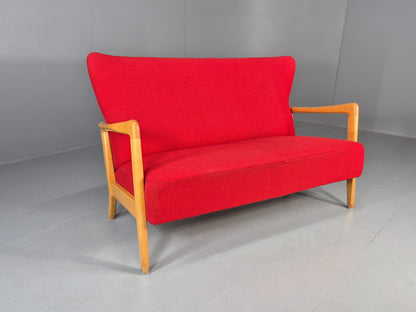 Vintage Mid Century Two Seater Sofa Fritz Hansen 40s Soren Hansen Retro EB12116
