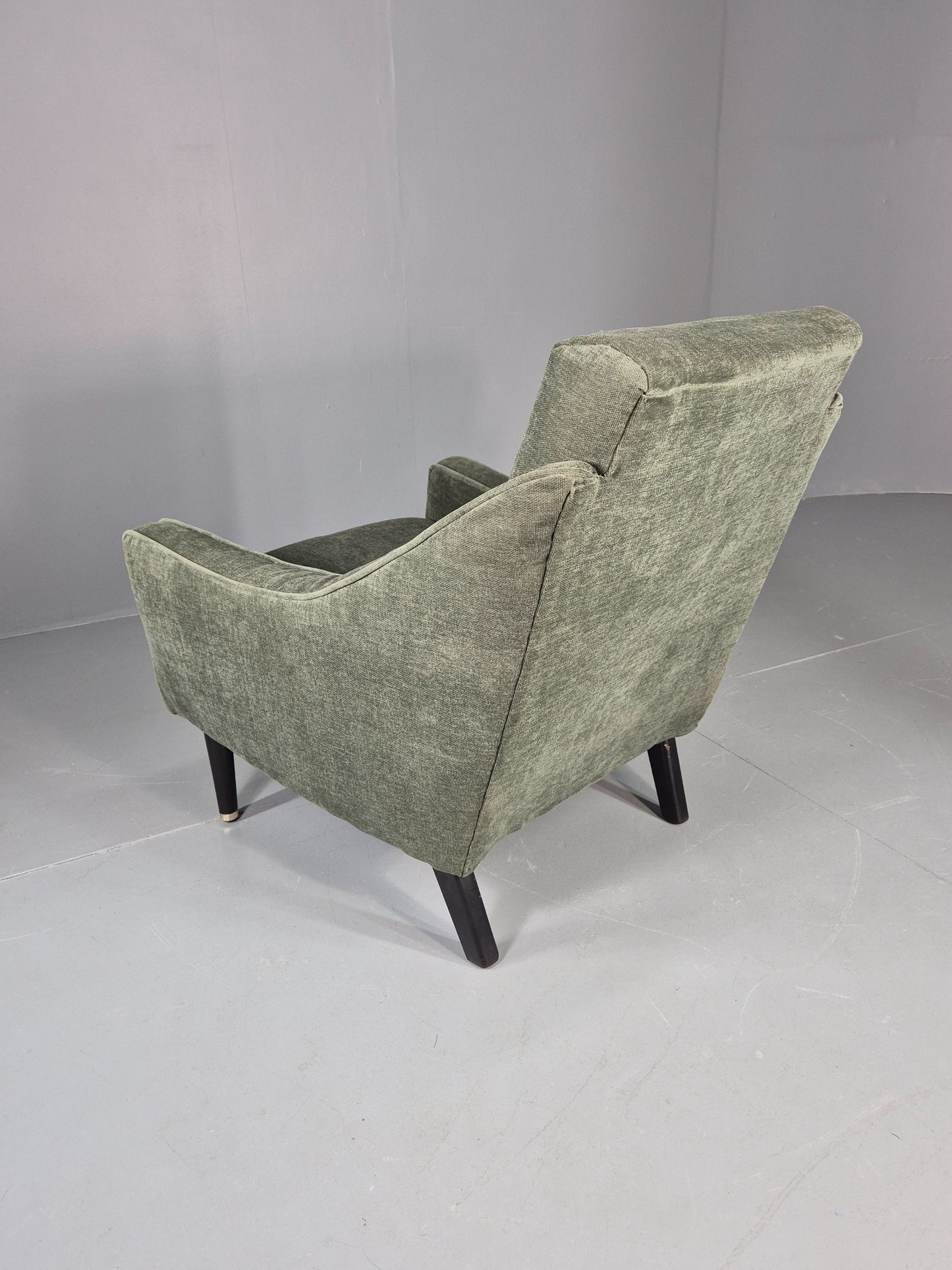 Vintage 1960s Mid Century Lounge Chair New Upholstery Retro Quality EB7919