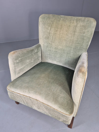 Vintage Mid Century Lounge Chair Danish Design Original 1950s Retro  EB12683