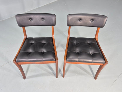 2 Vintage Dining Chairs Vanson Peter Hayward Design Retro MCM Teak EB10181