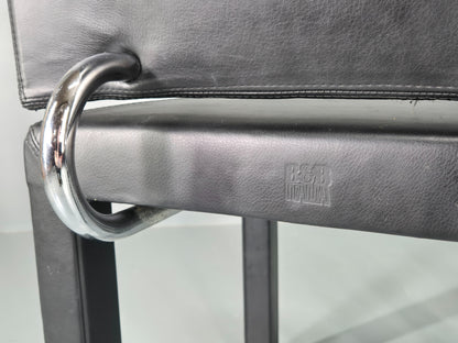 8 Vintage BB Italia Chairs Paolo Piva Leather Arcadia Model Post Modern EB12566