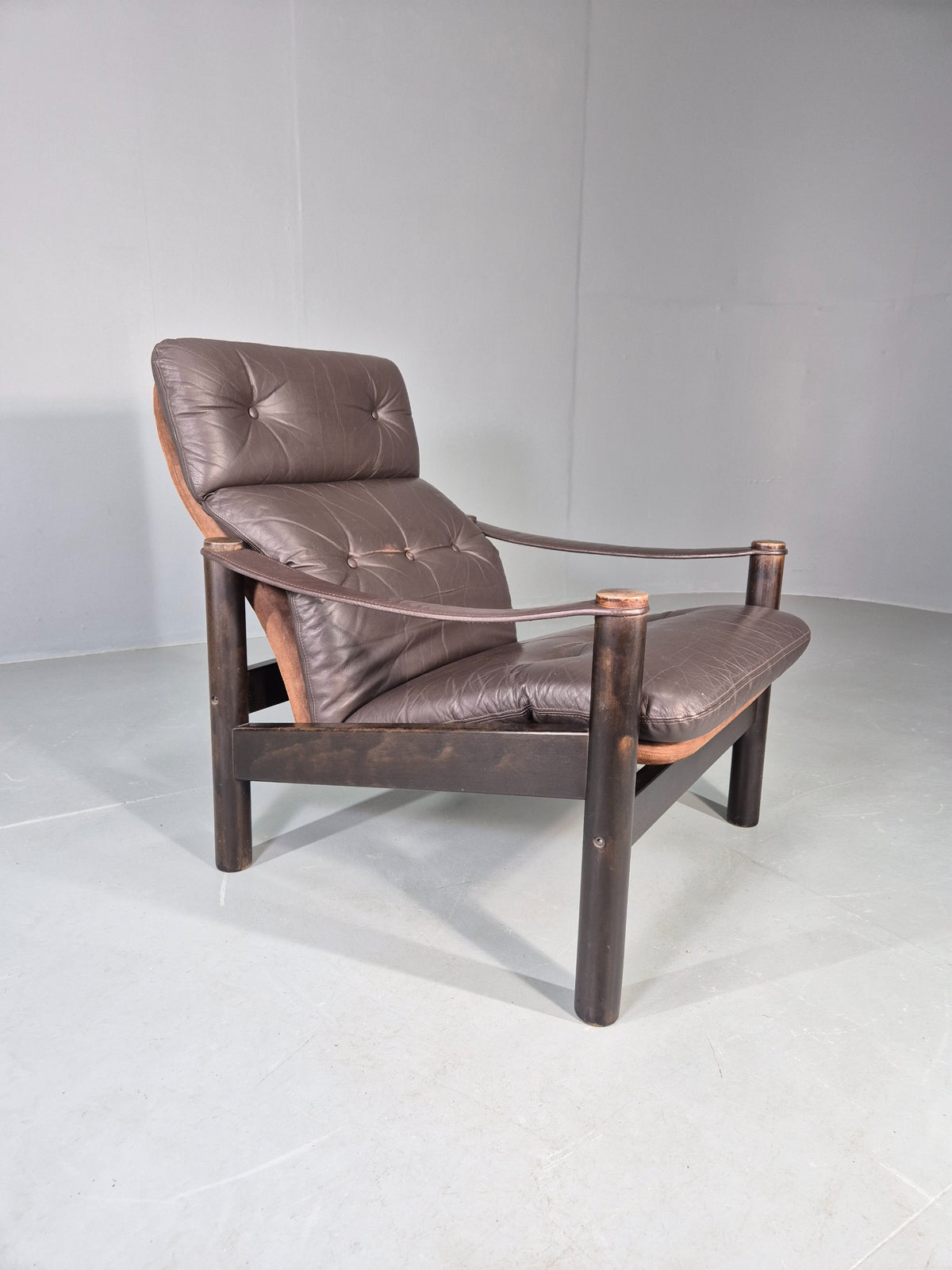 Vintage Danish Design Lounge Chair Gehl and Nissen for Jeki 1970s Retro EB13136