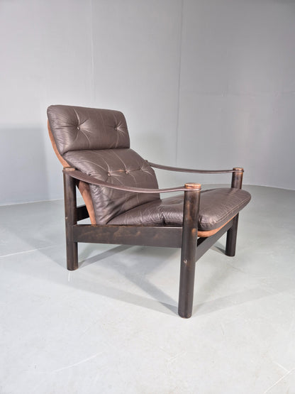 Vintage Danish Design Lounge Chair Gehl and Nissen for Jeki 1970s Retro EB13136