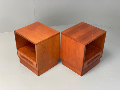 Vintage G Plan Bedside Cabinets Teak Mid Century Fresco 1960s Pair Retro EB12943