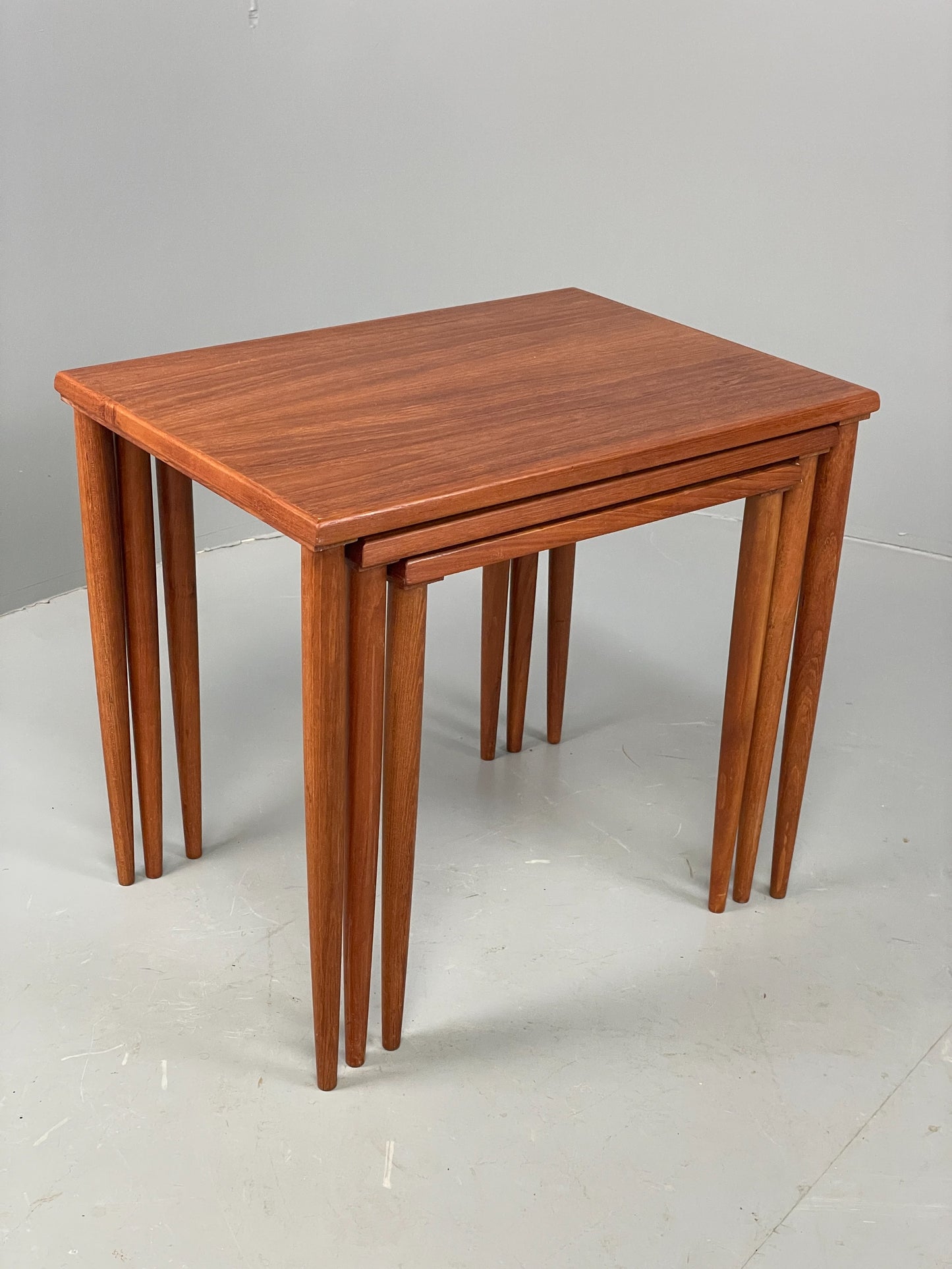 Vintage Teak Nesting Tables 1960s Mid Century By Stewart Griffiths Retro EB12501