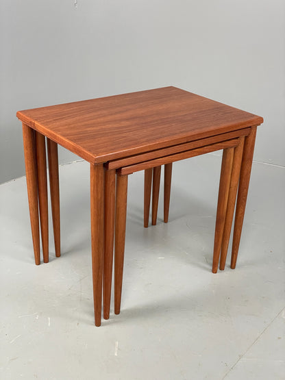 Vintage Teak Nesting Tables 1960s Mid Century By Stewart Griffiths Retro EB12501