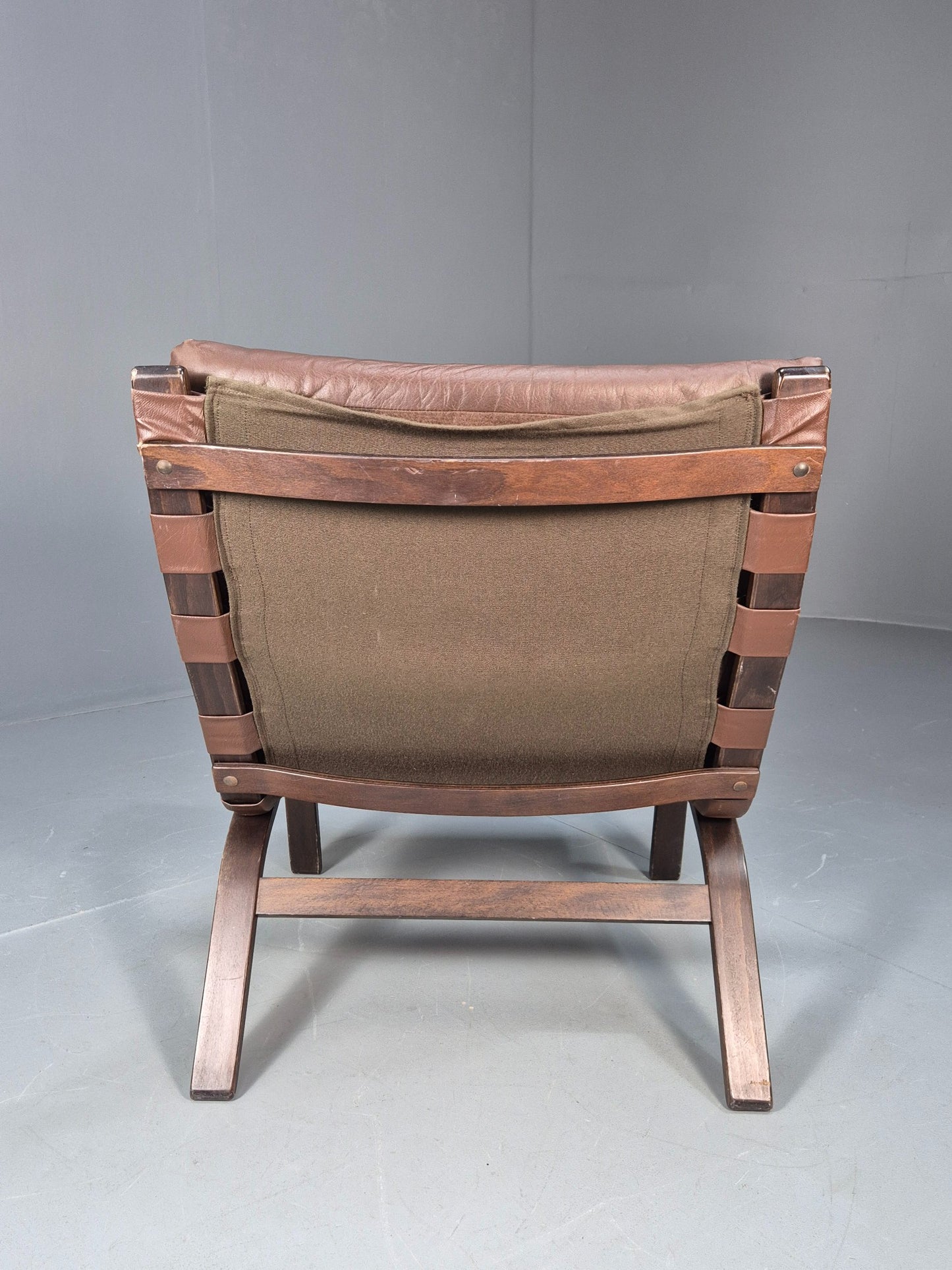 Vintage Mid Century Bentwood Danish Lounge Chair Farstup Retro 1970s EB09913