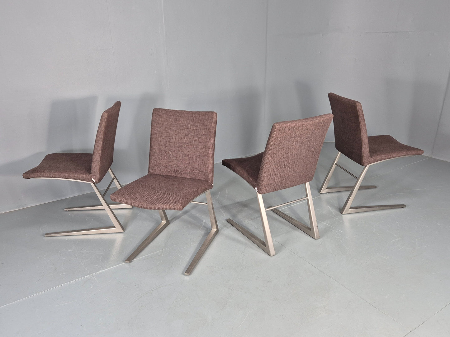 4 Vintage BoConcept Dining Chairs Mariposa Cast Alloy Frame EB12908 MDIN