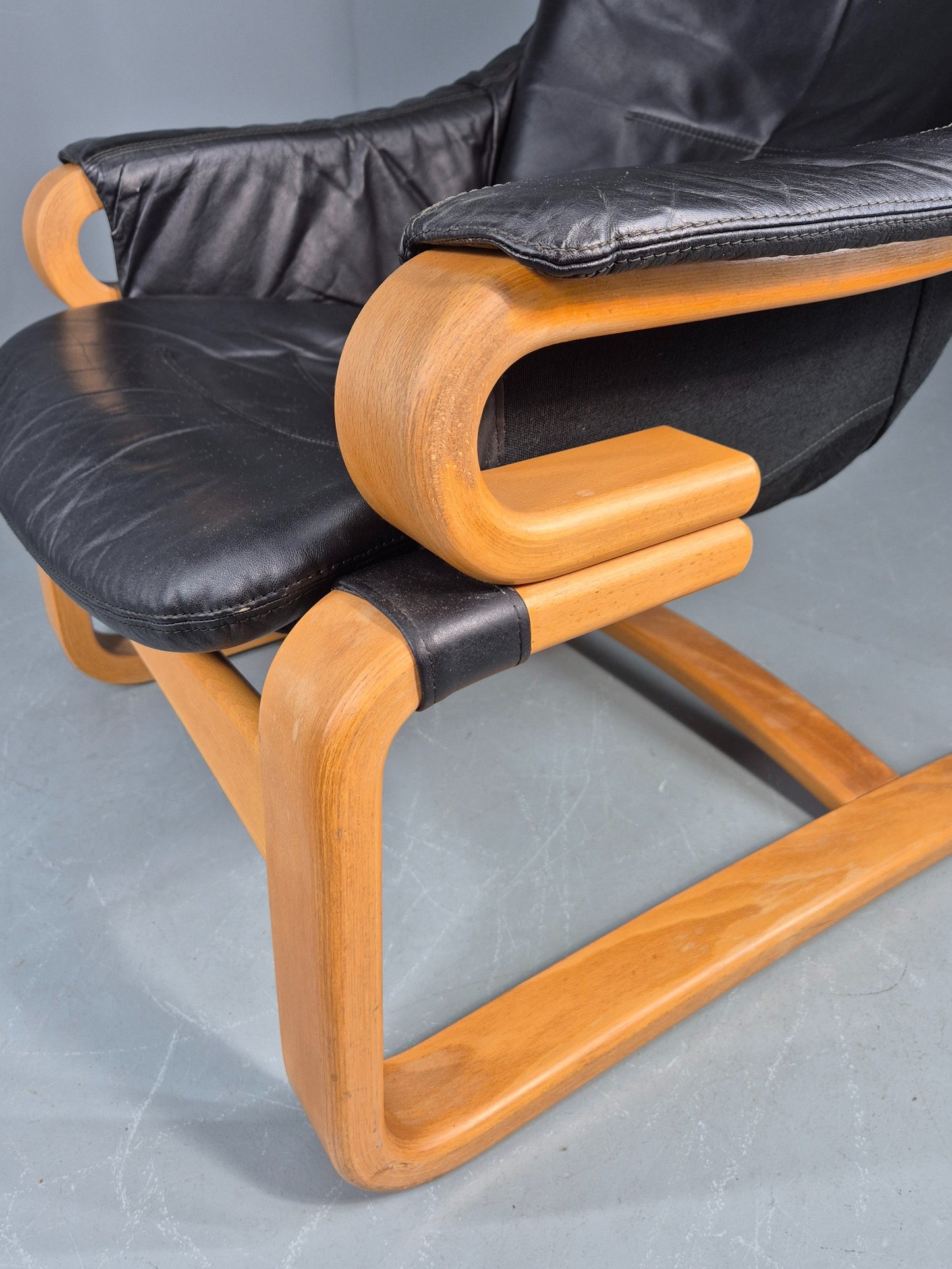 Vintage Danish Lounge Chair Skippers Apollo Mid Century 1970s Retro EB12124