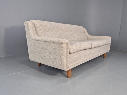 Vintage 3 Seater Midcentury Sofa 1960s Danish New Upholstery Retro EB12262