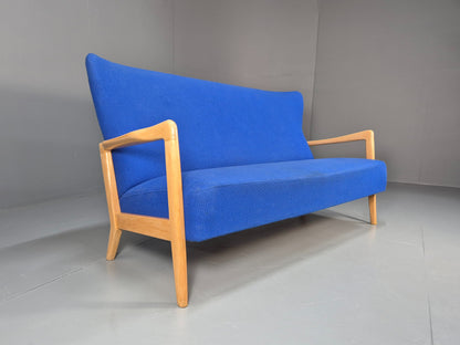 Vintage Mid Century Two Seater Sofa Fritz Hansen 40s Soren Hansen Retro EB09016