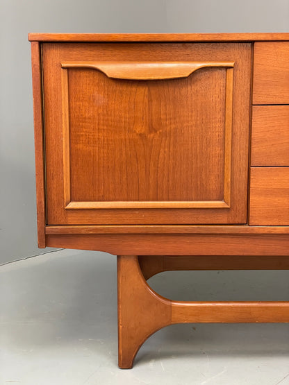 Vintage 1960s Teak Sideboard By Stonehill Retro Drawers Shelving EB12506