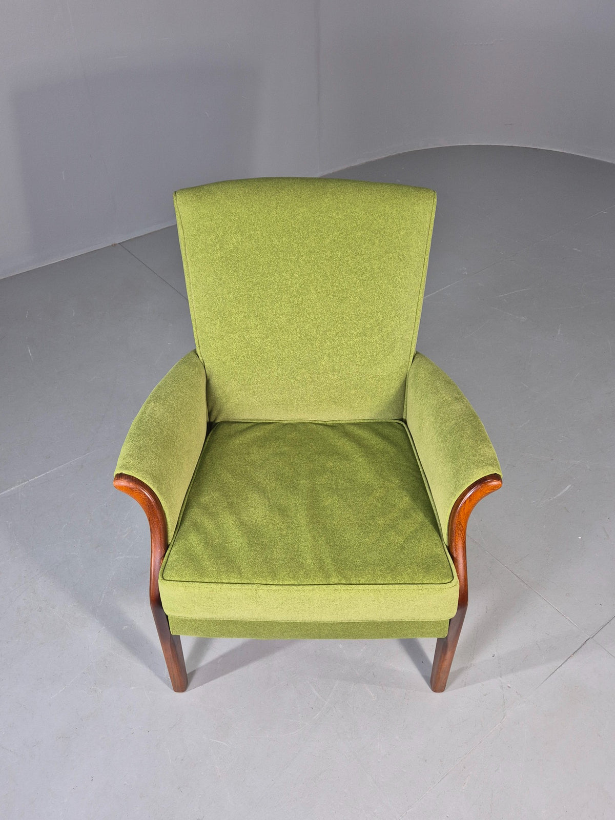 Vintage Parker Knoll PK749 Chair Recent Green Wool Makeover 1960s Retro EB12989