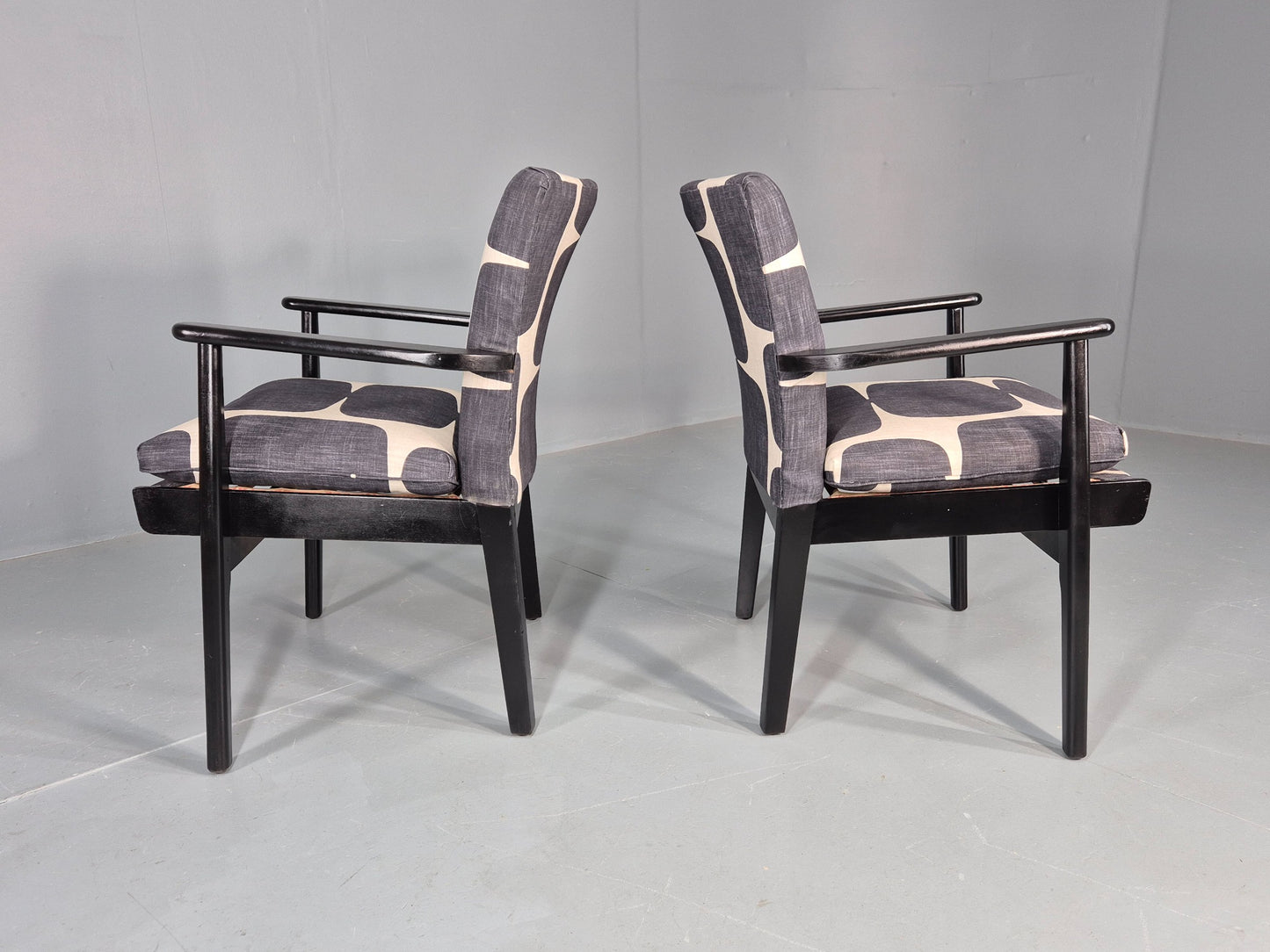2 Vintage 1960s Lounge Chairs Parker Knoll New Upholstery EB11847