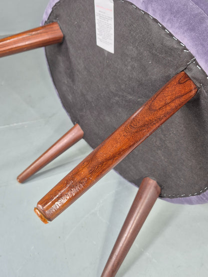 Vintage Danish Tub Chair 1960s Original Mid Century Design Retro Teak EB12951