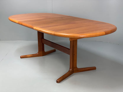 Vintage Teak Dining Table Extending Danish Mid Century Retro 1970s EB13122