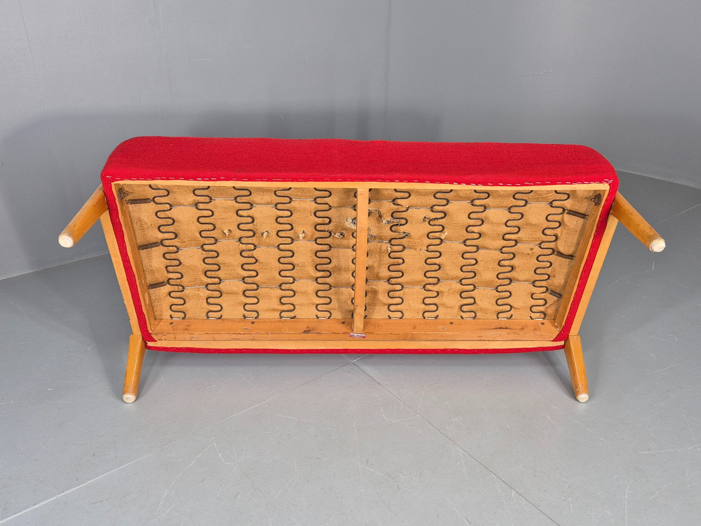 Vintage Mid Century Two Seater Sofa Fritz Hansen 40s Soren Hansen Retro EB12116