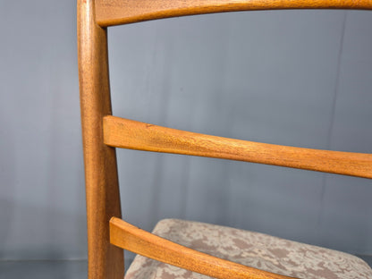 4 Vintage McIntosh Dining Chairs High back ladder Style 1960s Retro MCM EB12861