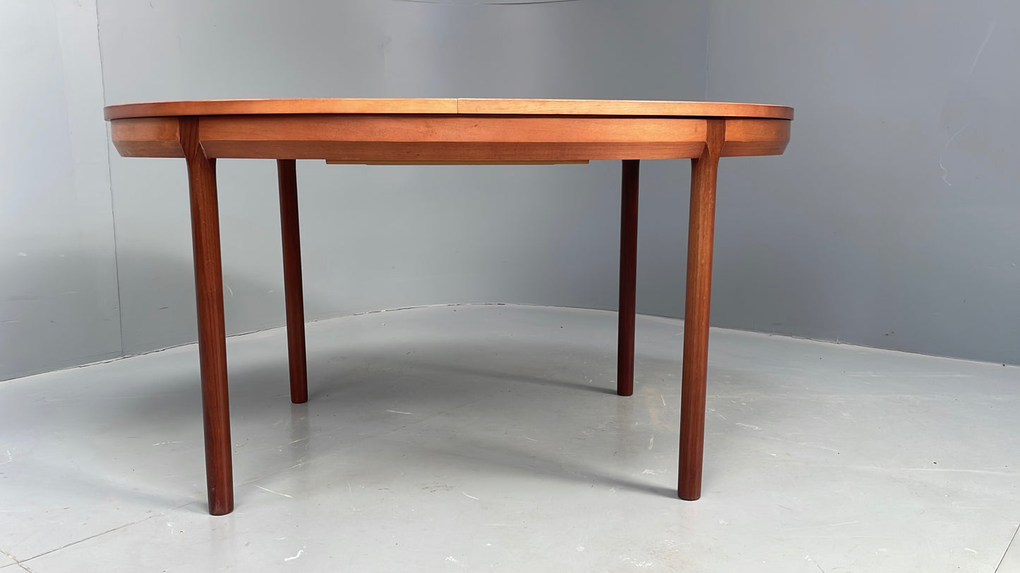 Vintage Dining Table Teak Extending Oval By White & Newton 1960s Retro EB12510